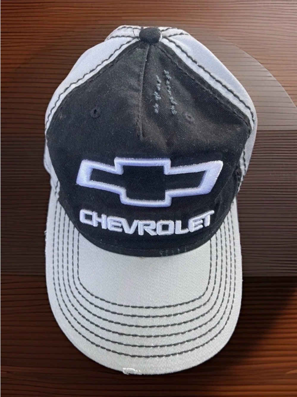 Kids Black and Gray Logo Baseball Cap